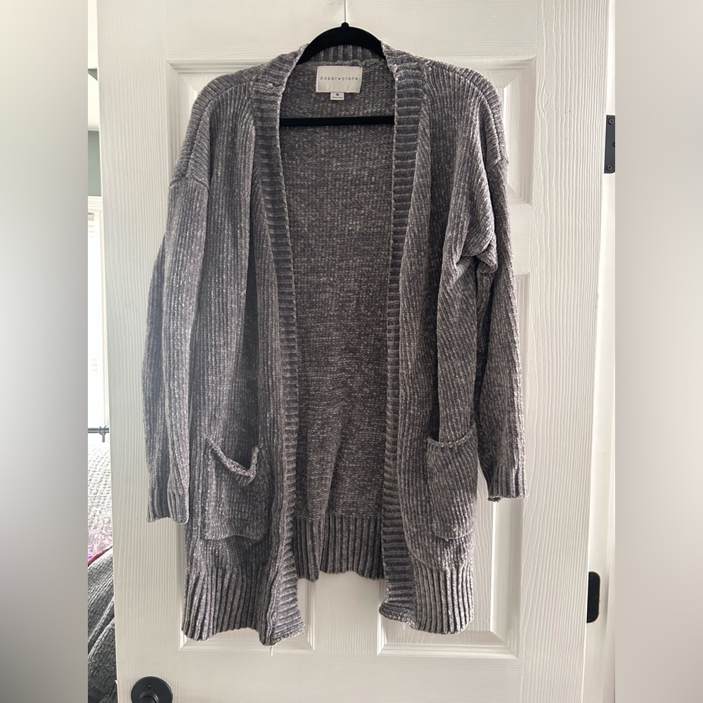 Paper Crane Chenille Cardigan